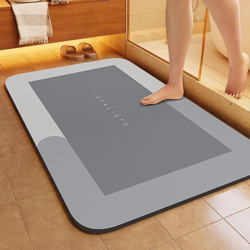 Bath Mat Cyan Gray | Thrascher