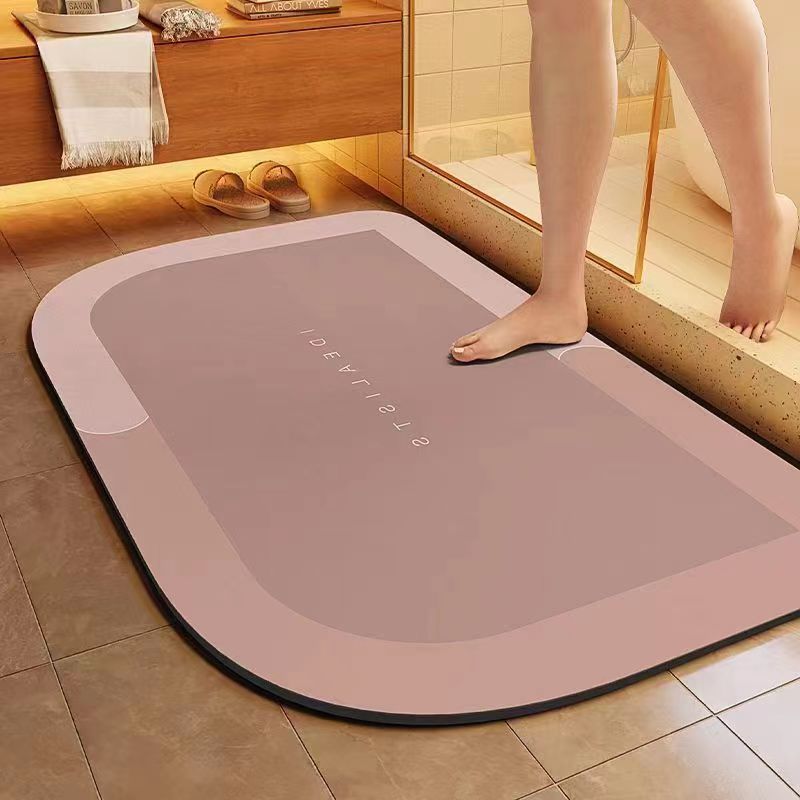 Bath Mat Cyan Gray | Thrascher