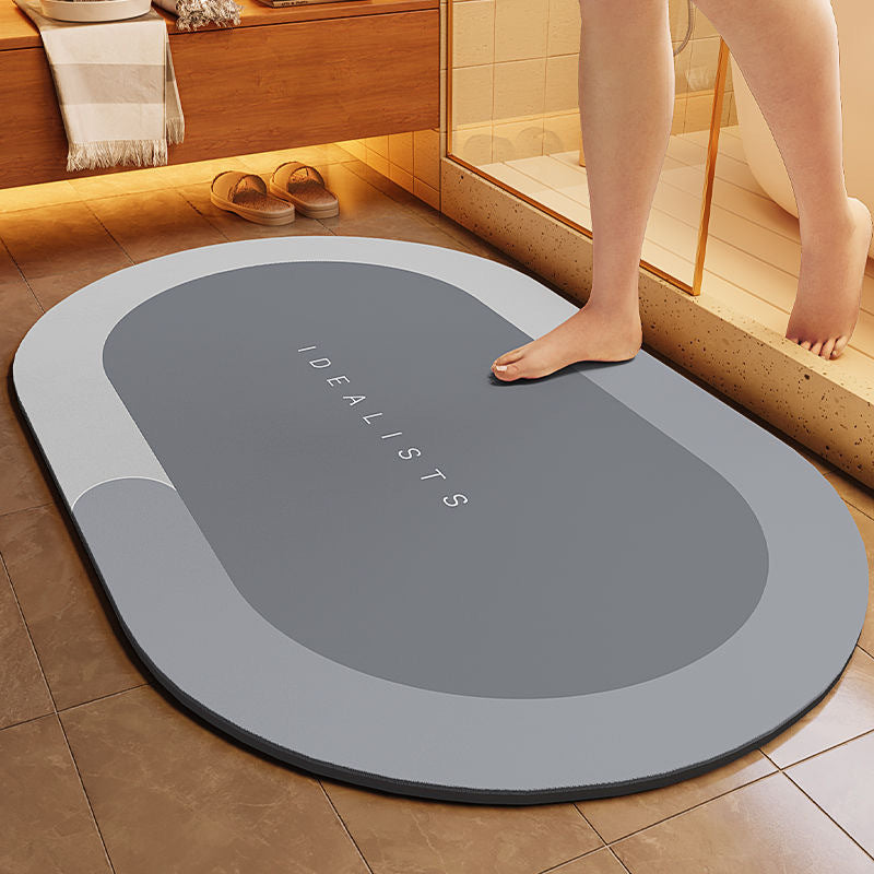 Bath Mat Cyan Gray | Thrascher