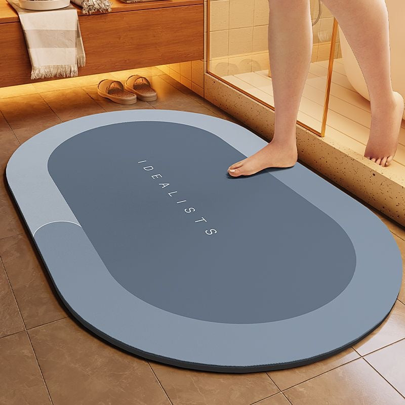 Bath Mat Cyan Gray | Thrascher
