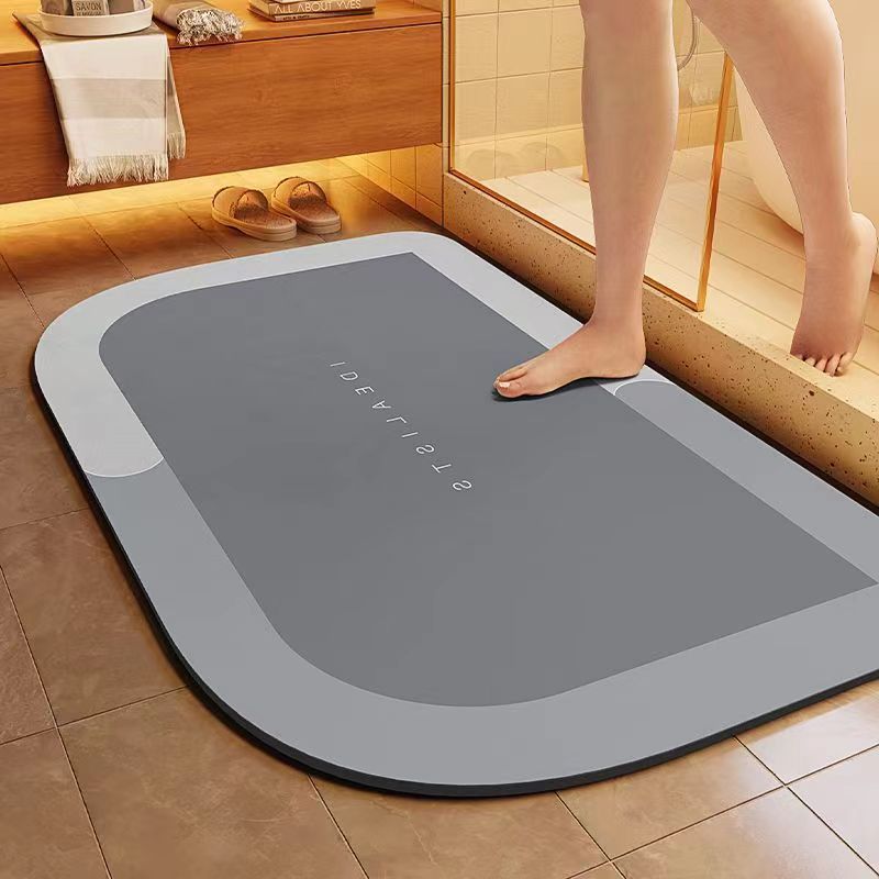 Bath Mat Cyan Gray | Thrascher