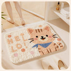 Bath Mat Soft Textile Non Slip | Thrascher