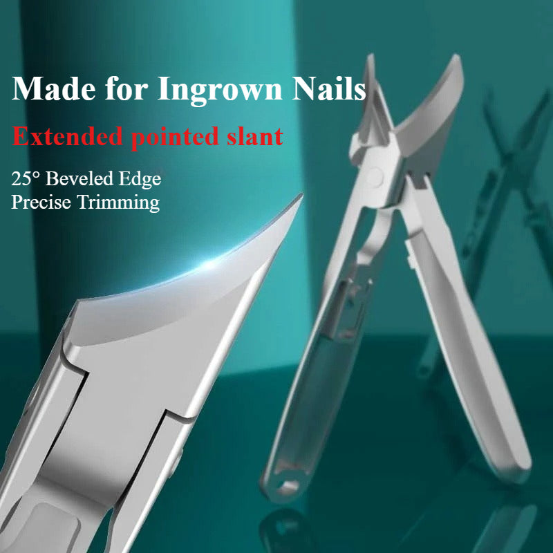 Precision Nail Clippers, Straight or 25° Angled Edge, Die-Cast Metal