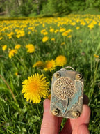 Mini Flower Press, 35 × 50 mm, Silver Sheet and Brass Details