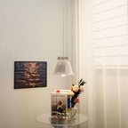 Bell-Shaped Glass Pendant Lamp with Decorative Bow Accent | Thrascher