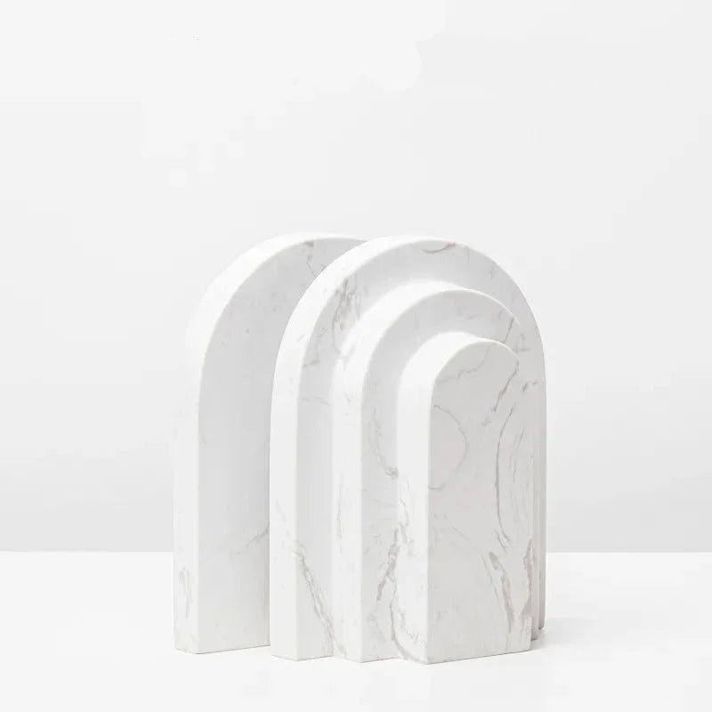 Bellyra Travertine Bookends