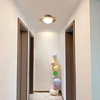 Berfella Travertine Ceiling Lamp