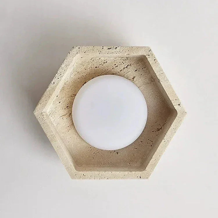 Berndeno Travertine Ceiling Lamp