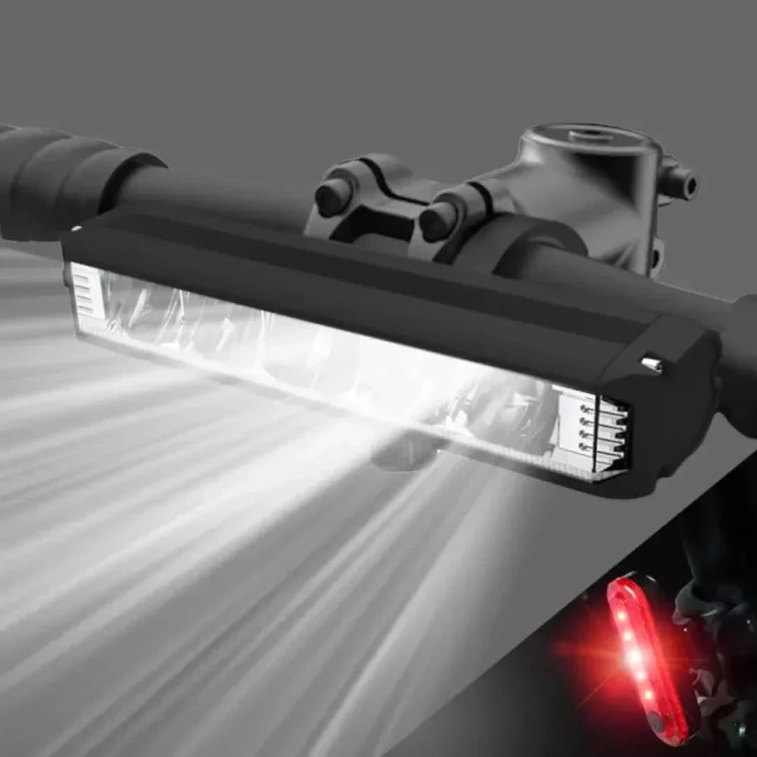 Bicycle Headlight 1400 Lumens, USB Rechargeable, Weather-Resistant