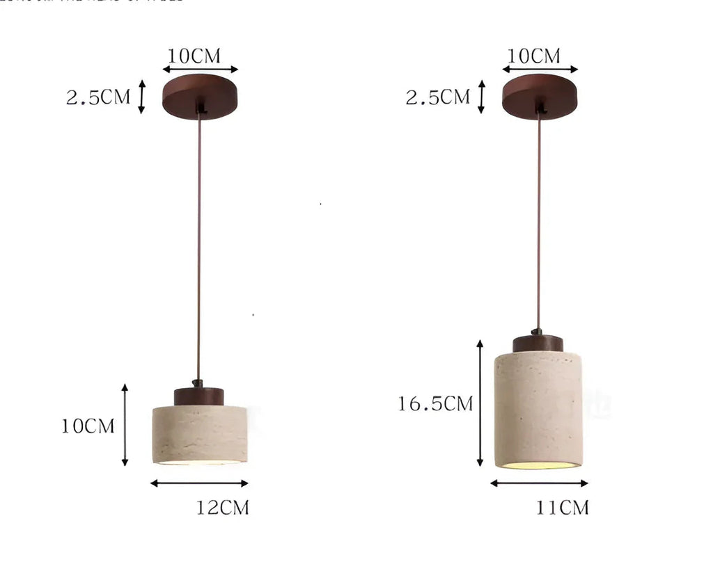 Birchwick Travertine Pendant Lamp