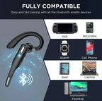 Black Trucker-Style Dual-Microphone Wireless Bluetooth 5.1 Headset, view 6