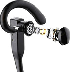 Black Trucker-Style Dual-Microphone Wireless Bluetooth 5.1 Headset, view 8