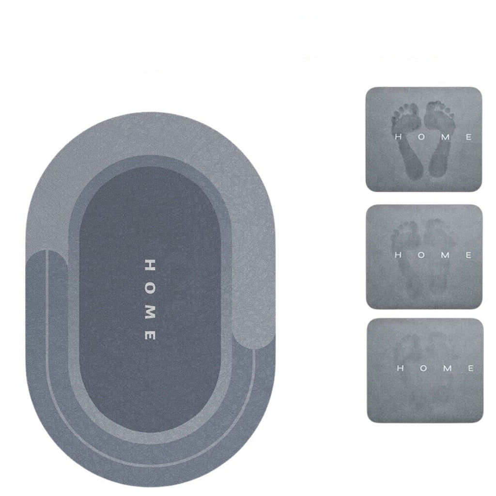 Super Absorbent Non-Slip Bath Mat, Machine Washable, Multiple Sizes