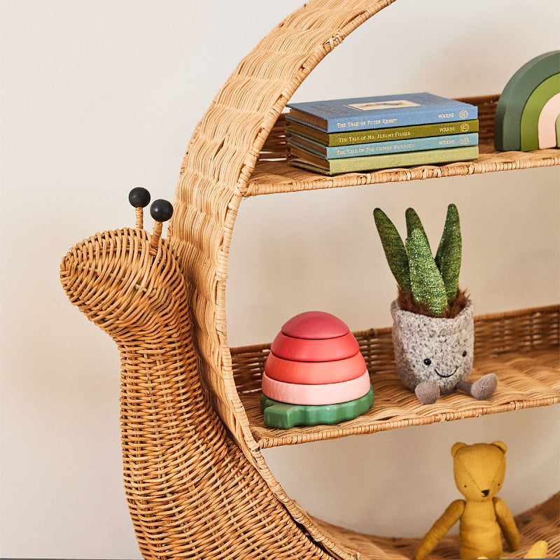Bookcase Woven Natural Fiber | Thrascher