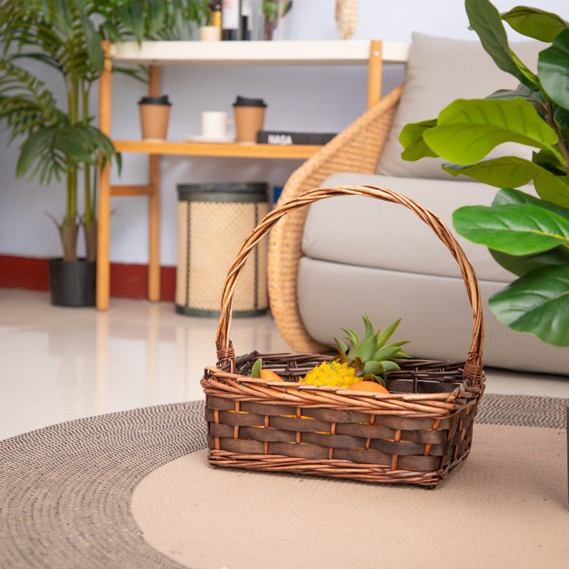 Braided Basket with Practical Carrying Handle | Thrascher