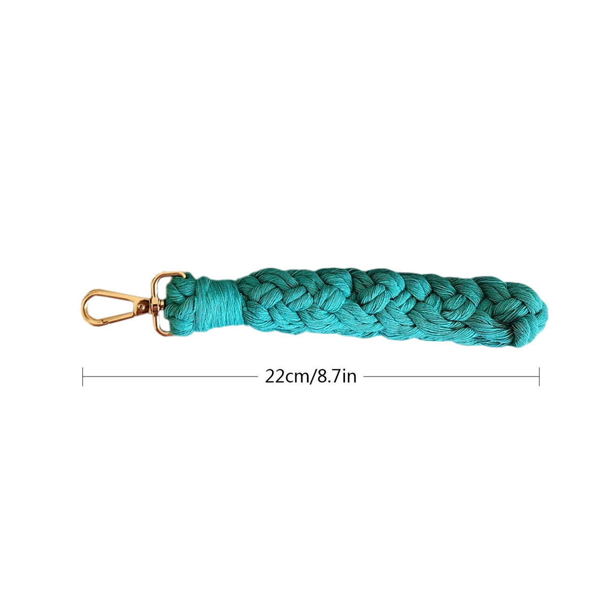 Braided Keychain Holder Cotton Textile Handwoven | Thrascher