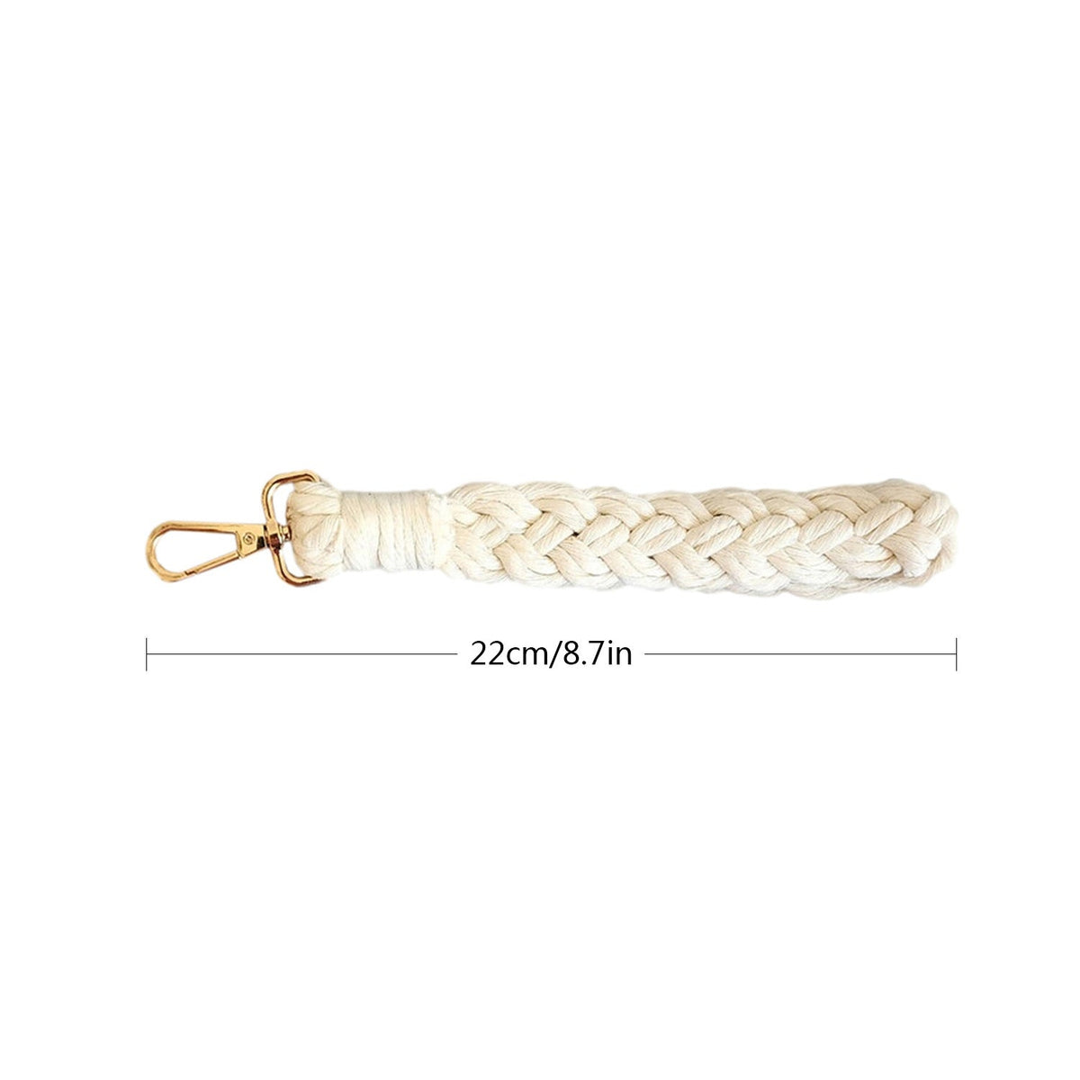 Braided Keychain Holder Cotton Textile Handwoven | Thrascher