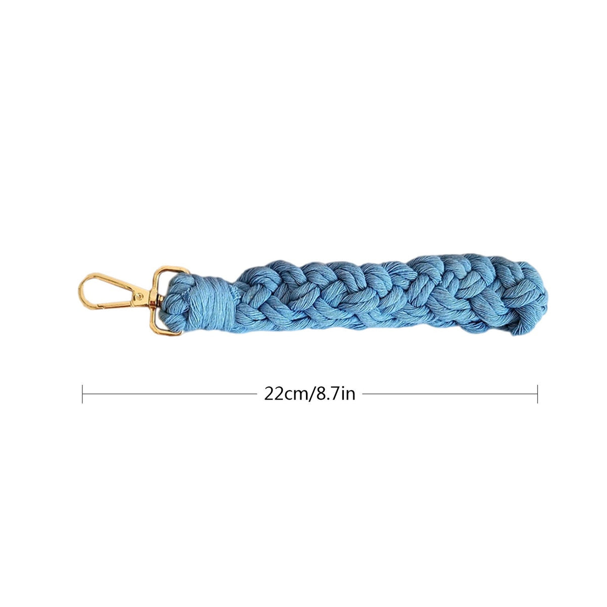Braided Keychain Holder Cotton Textile Handwoven | Thrascher