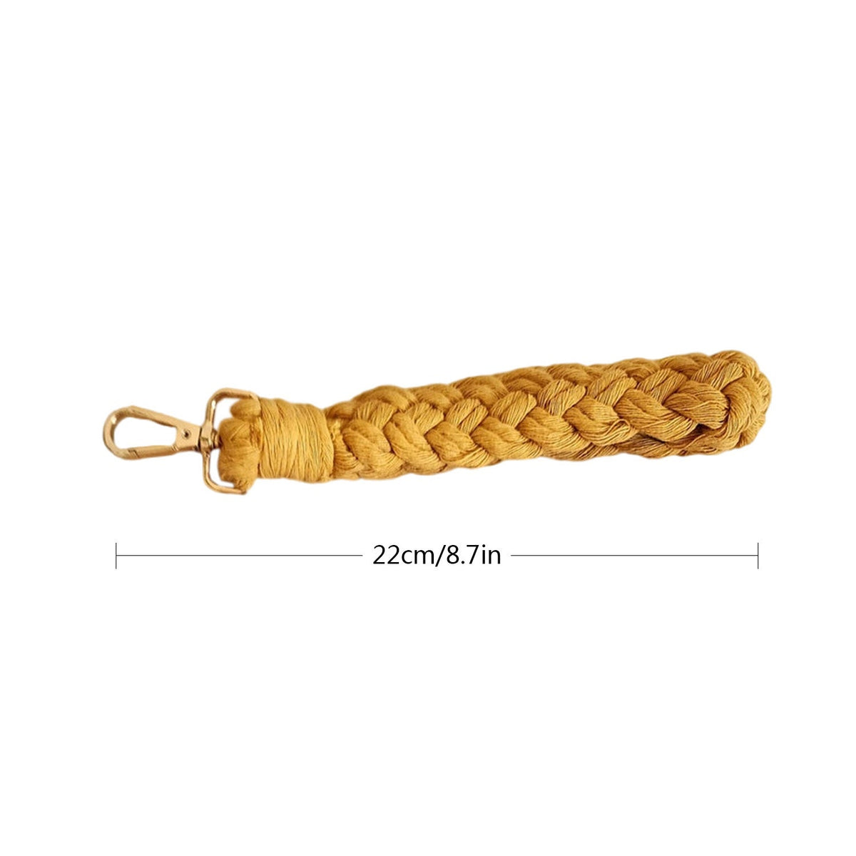 Braided Keychain Holder Cotton Textile Handwoven | Thrascher