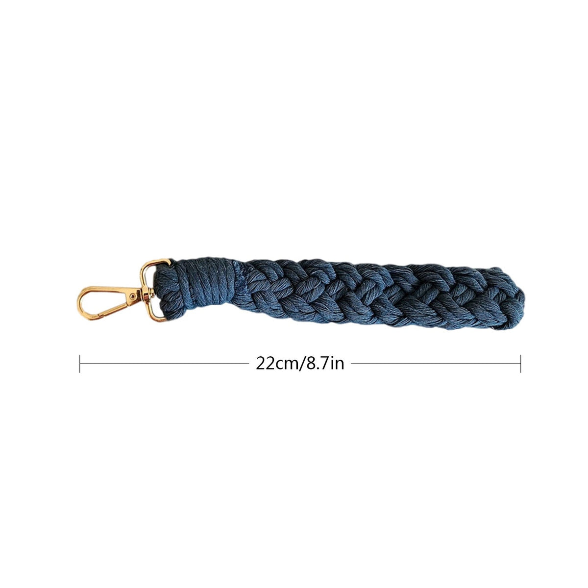 Braided Keychain Holder Cotton Textile Handwoven | Thrascher