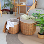 Braided Laundry Basket with Removable Fabric Lid | Thrascher