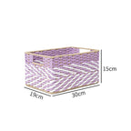 Braided Storage Basket Lilac Blue | Thrascher