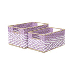 Braided Storage Basket Lilac Blue | Thrascher