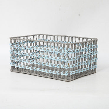 Braided Storage Basket Lilac Blue | Thrascher