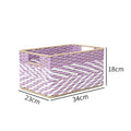 Braided Storage Basket Lilac Blue | Thrascher