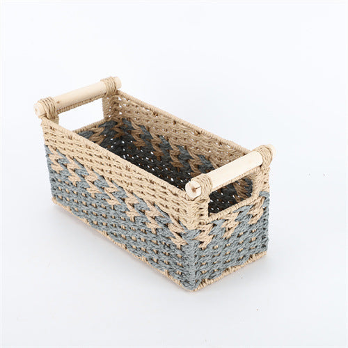 Braided Storage Basket Lilac Blue | Thrascher