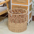 Braided Storage Basket with Elegant Accents | Thrascher