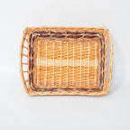 Braided Storage Basket with Elegant Fabric Insert | Thrascher