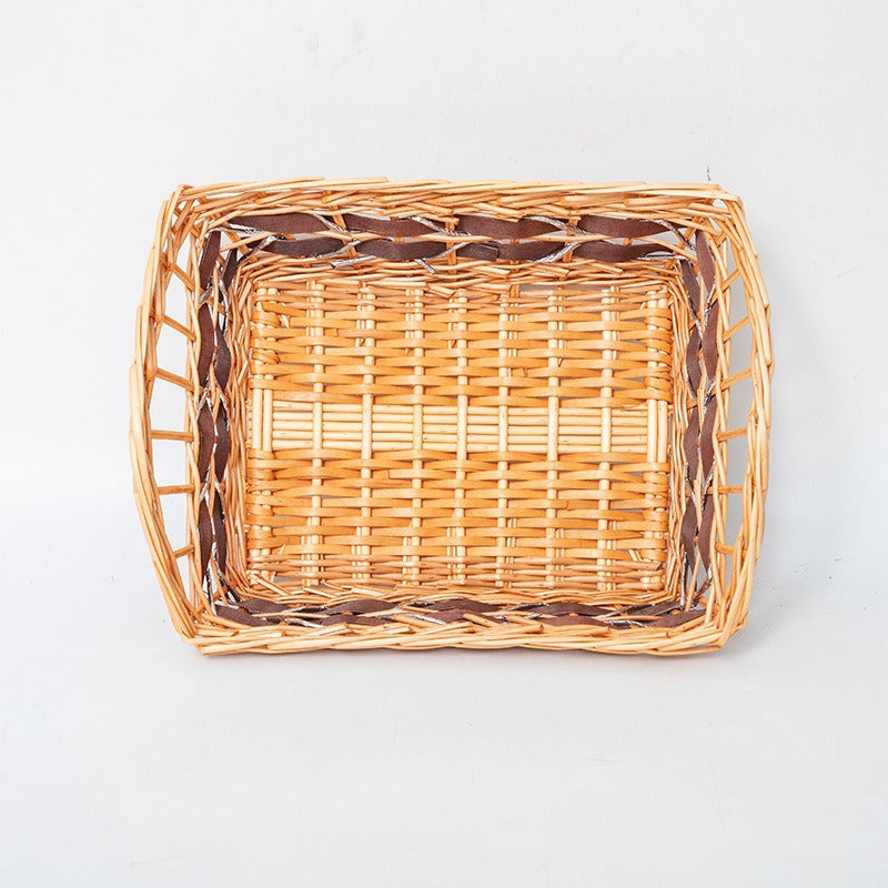 Braided Storage Basket with Elegant Fabric Insert | Thrascher