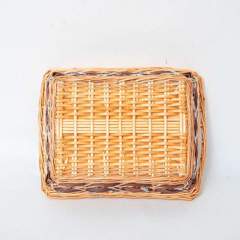 Braided Storage Basket with Elegant Fabric Insert | Thrascher