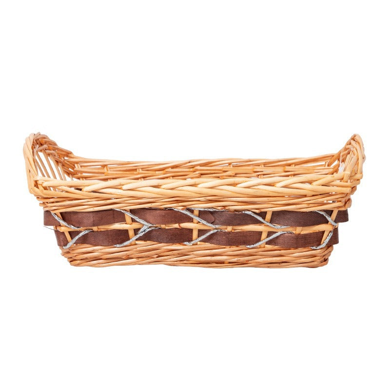 Braided Storage Basket with Elegant Fabric Insert | Thrascher