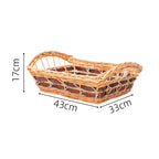 Braided Storage Basket with Elegant Fabric Insert | Thrascher