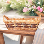 Braided Storage Basket with Elegant Fabric Insert | Thrascher