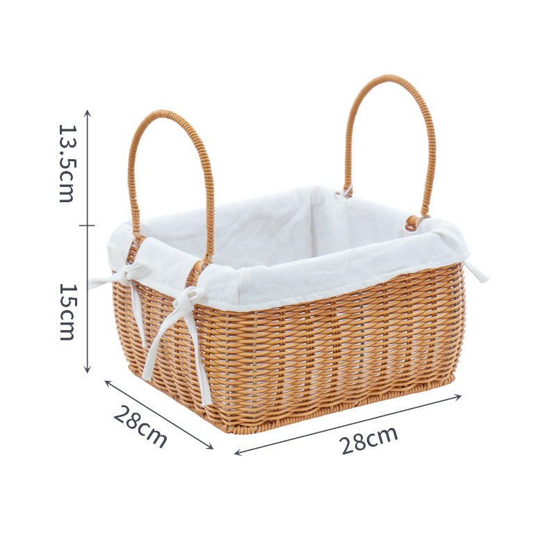 Braided Storage Basket with Removable Inner Lining | Thrascher