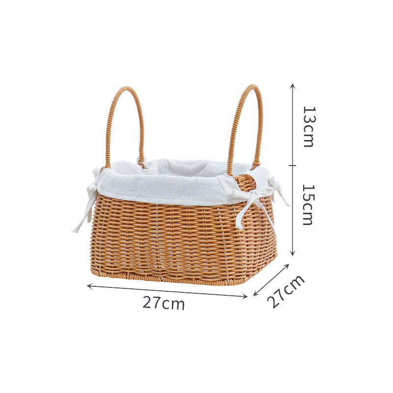 Braided Storage Basket with Removable Inner Lining | Thrascher