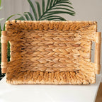 Braided Storage Basket with Wooden Handles | Thrascher
