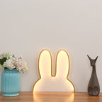 Bunny-Shaped LED Ambient Wall and Table Night Light | Thrascher