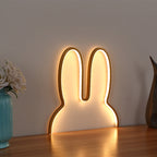 Bunny-Shaped LED Ambient Wall and Table Night Light | Thrascher