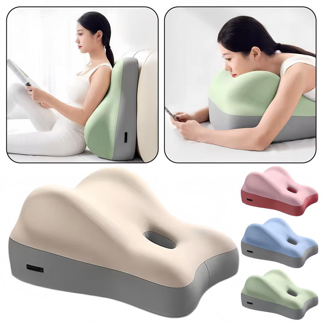 Button-Activated Intimate Support Pillow for Couples and Bedroom Use, view 6