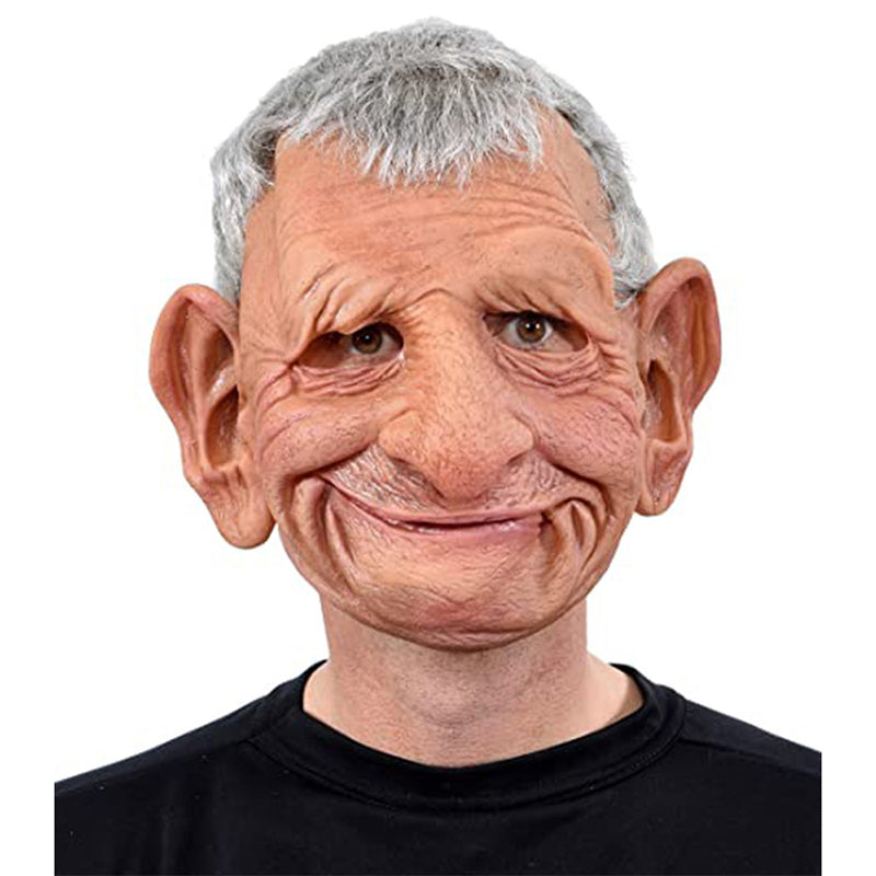 Natural Latex Bearded Costume Mask for Adults, Fits Heads up to 62 cm