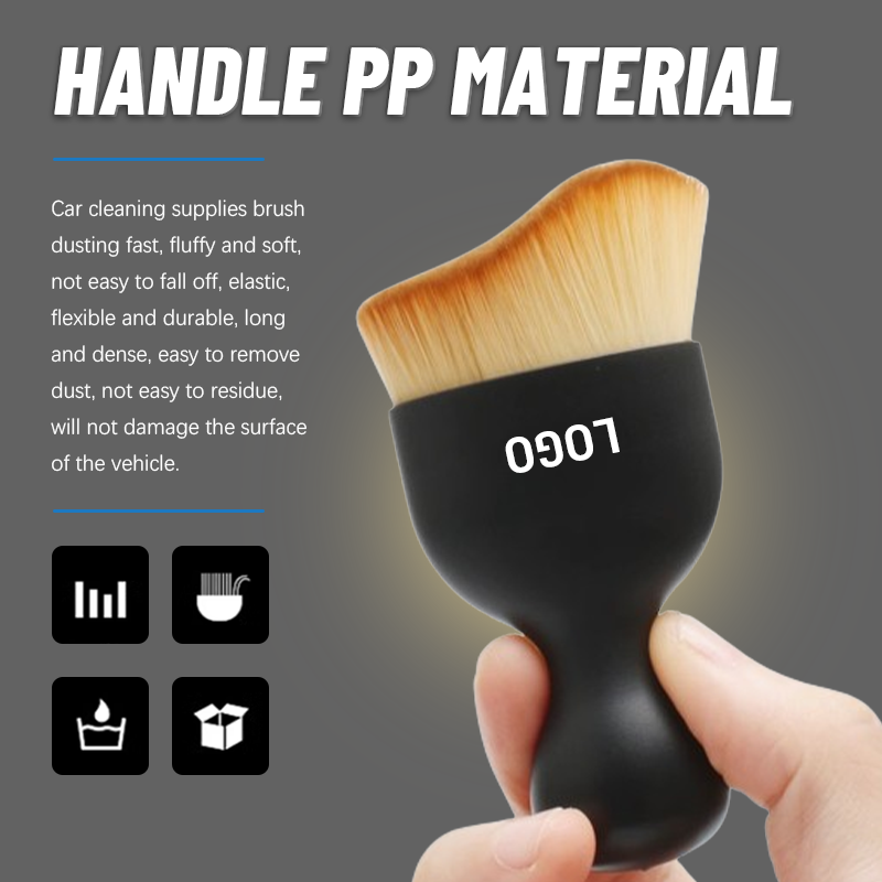 Soft-Bristle Car Interior Duster for Wet and Dry Cleaning