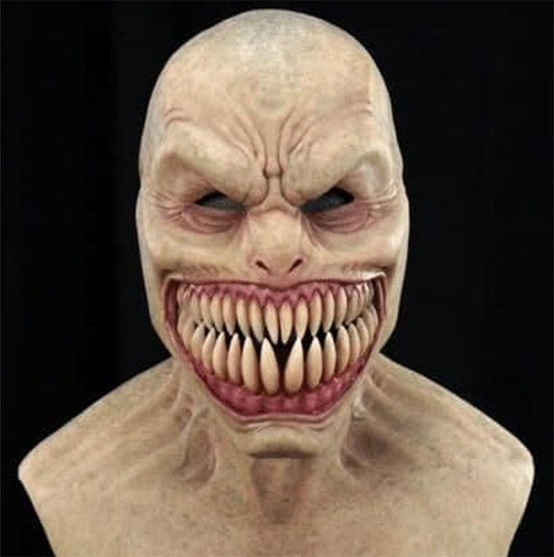 Natural Latex Bearded Costume Mask for Adults, Fits Heads up to 62 cm