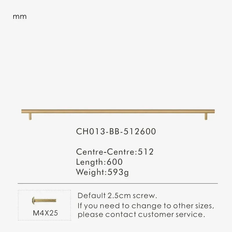Calndola Brass Cabinet Handle