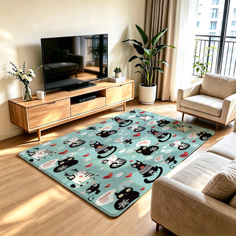 Cartoon Cat Area Rug | Thrascher