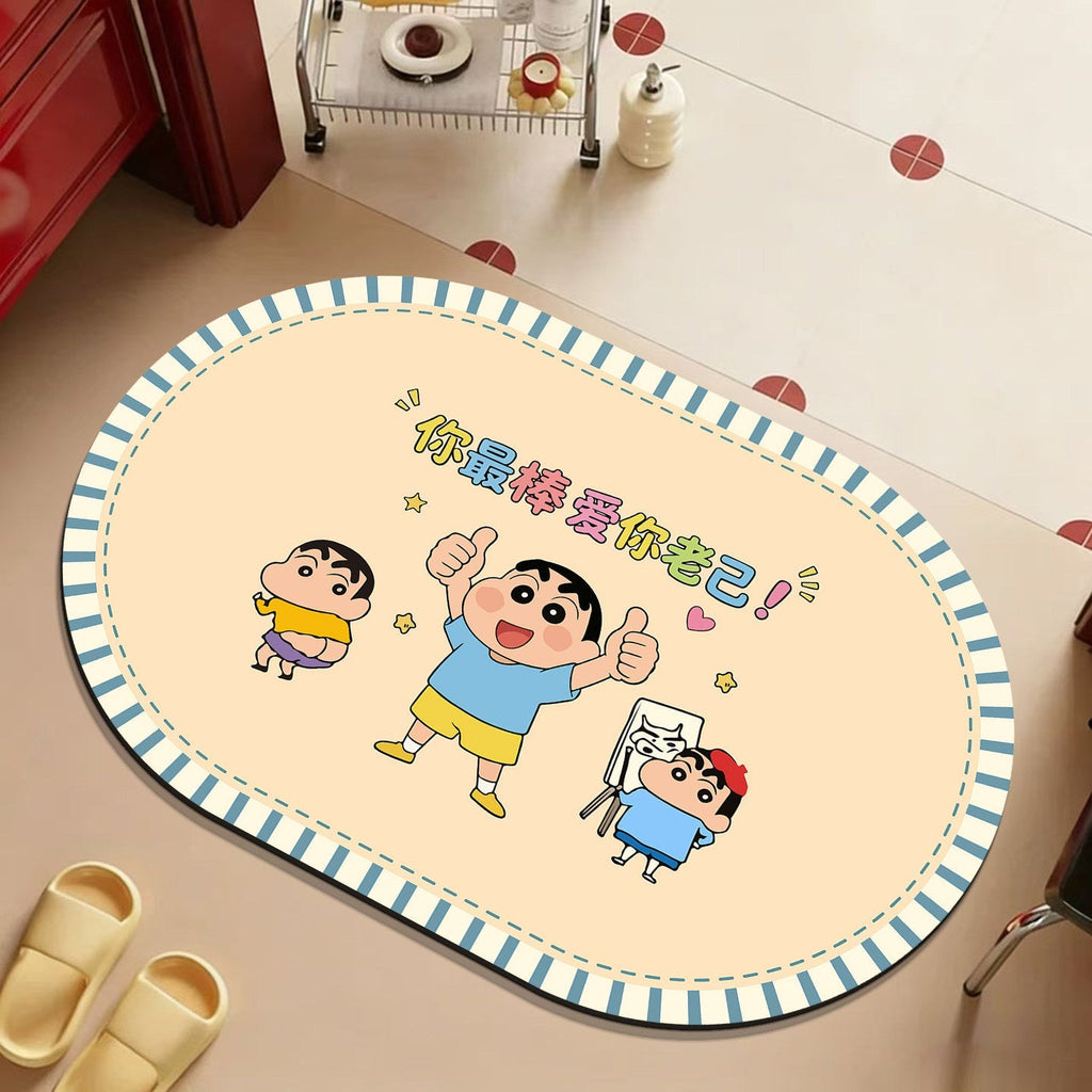 Cartoon Character Bathroom Mat | Thrascher