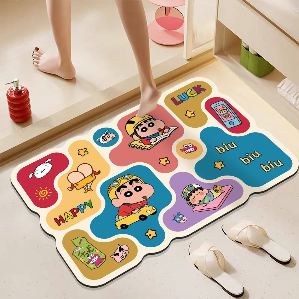 Cartoon Character Bathroom Mat | Thrascher